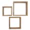 Ekena Millwork Square, Open Back, Vintage Farmhouse Shadow Box Shelves, Barnwood Decor Collection, PK3 DECR15SBSQOBBR - alternate 1